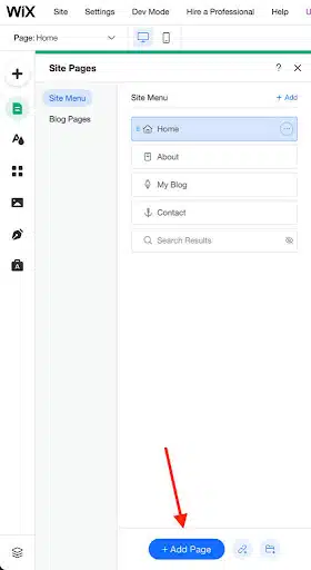 Ajouter une politique de protection de la vie privée à votre site Wix - Étape 2