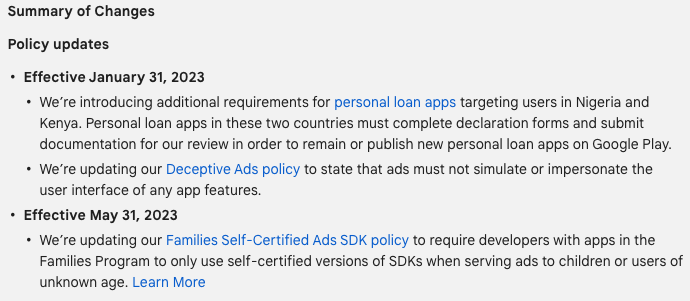 Android-apps-policy-change-timeline