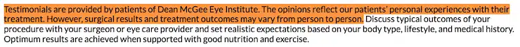 Dean-McGee-Eye-Institute-Patienten-Erfahrungsbericht-Haftungsausschluss