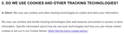 Offenlegung der Verwendung von Cookies in Ihrer Datenschutzrichtlinie