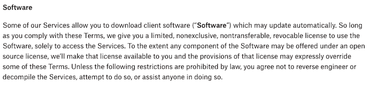 Dropbox-software-agreement-terms-and-conditions