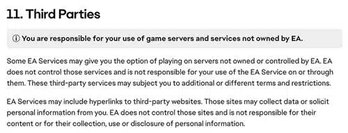 EA-Terze Parti-Clausola