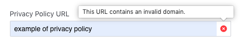 Facebook-form-invalid-privacy-policy-URL
