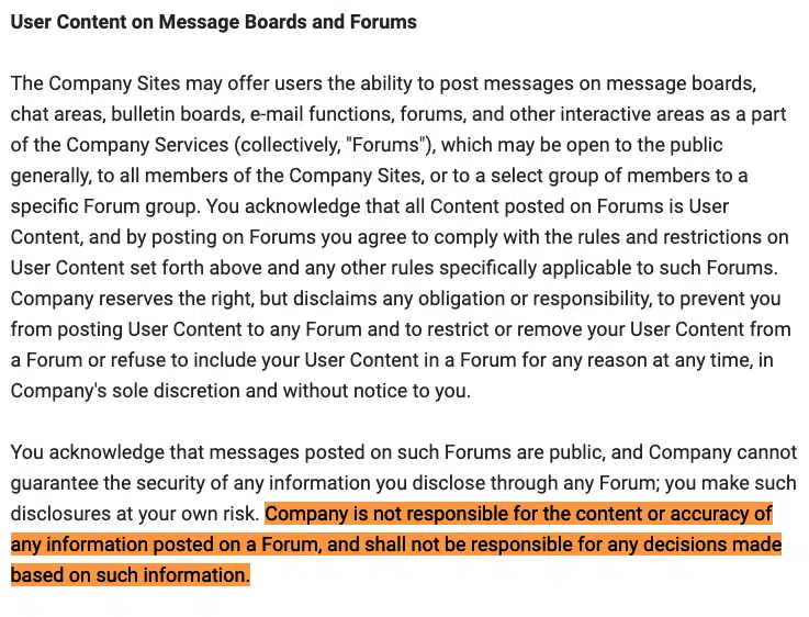 Fox-News-disclaimer-contenuto generato dall'utente