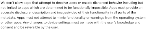Google-Play-Store-Deceptive-Behavior-Policy