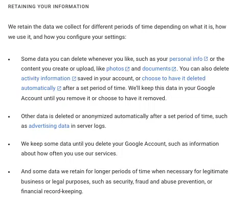Google-data-retention-clause