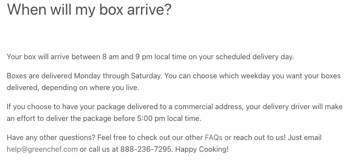 Grüner-Chef-Abonnement-Service-Informationen