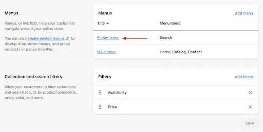 Comment se connecter à la politique de confidentialité de votre boutique Shopify - Étape 2
