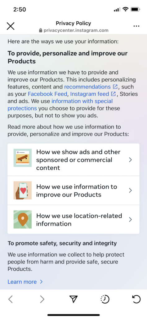 Instagram-Facebook-Meta-FAQ-style