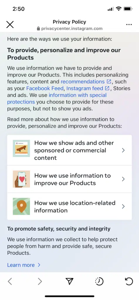 Instagram-Facebook-Meta-FAQ-estilo