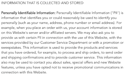 LeSportsac-Shopify site-privacy-policy