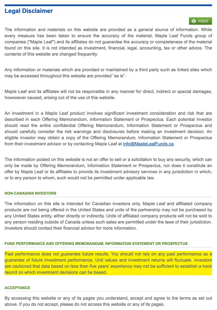 Maple-Leaf-Funds-dislaimer-example
