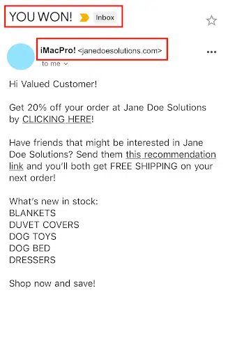 Non-Compliant-Email-CAN-SPAM-Act