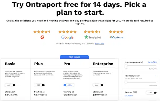 Ontraport-CRM-solution-price