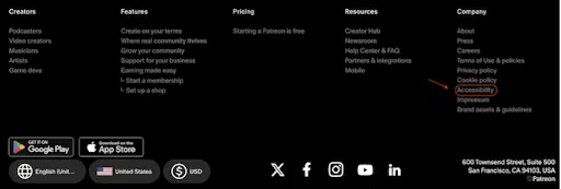 Patreon-accessibility-statement