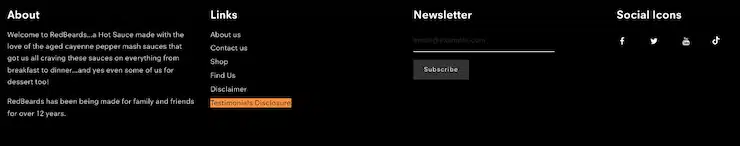 RedBeards-Hot-Sauce-Testimonial-Disclaimer-verlinkte-Website-Fußzeile
