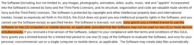 Sony-EULA-Site-Licenses