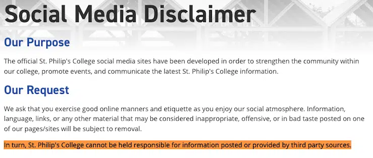 St-Phillips-College-social-disclaimer-sito web