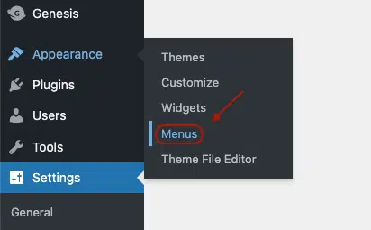 Schritt-4-Anzeige der Datenschutzrichtlinien-Webseitenmenüs