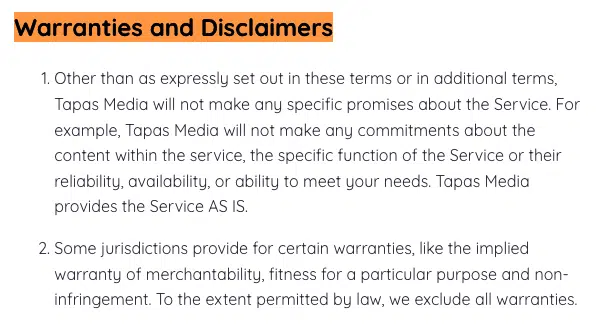 Tapas-Altre-Garanzie-e-Disclaimer