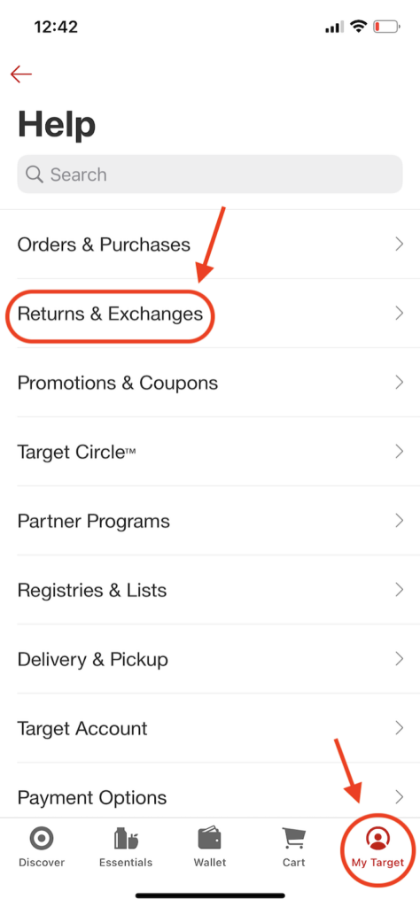 Target-return-policy-mobile-app