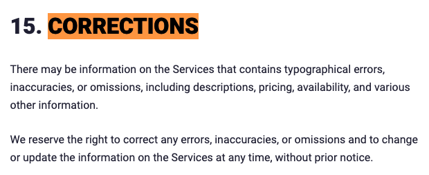 Termly-Corrections-Clause