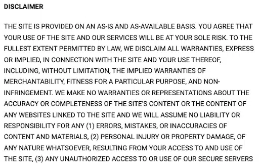 Termly-Disclaimers-and-Warranties