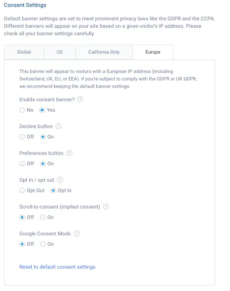 Termly-GDPR-related settings-CMP-tools