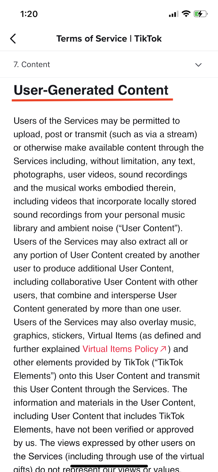 TikTok-mobile-apps-not-retain-ownership-user-generated-content