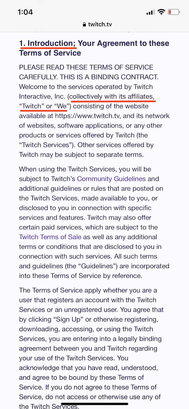 Twitch-mobile-app-terms-and-conditions