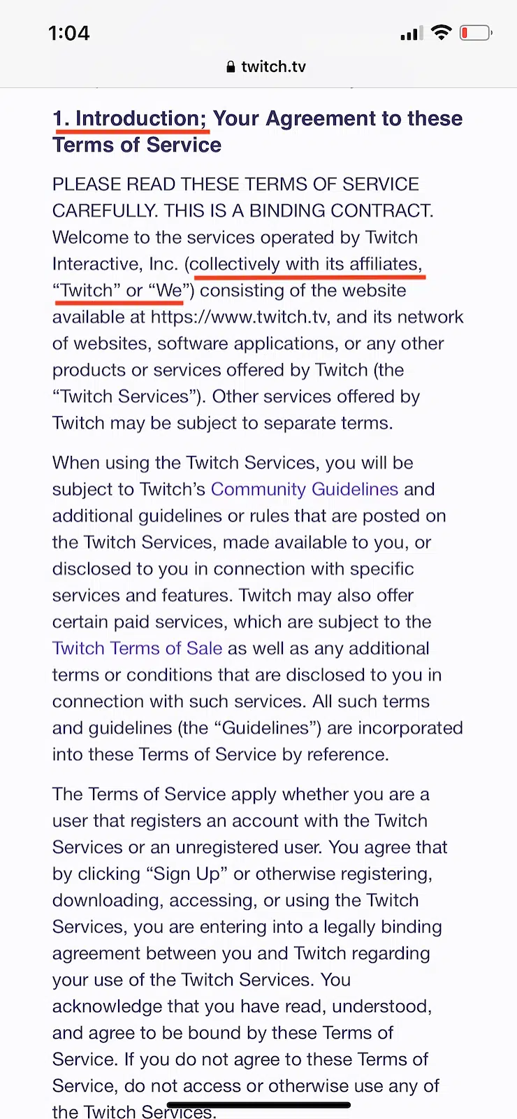 Twitch-mobile-app-terms-and-conditions