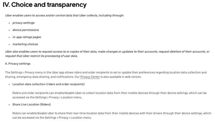 Uber-clause-privacy-policy