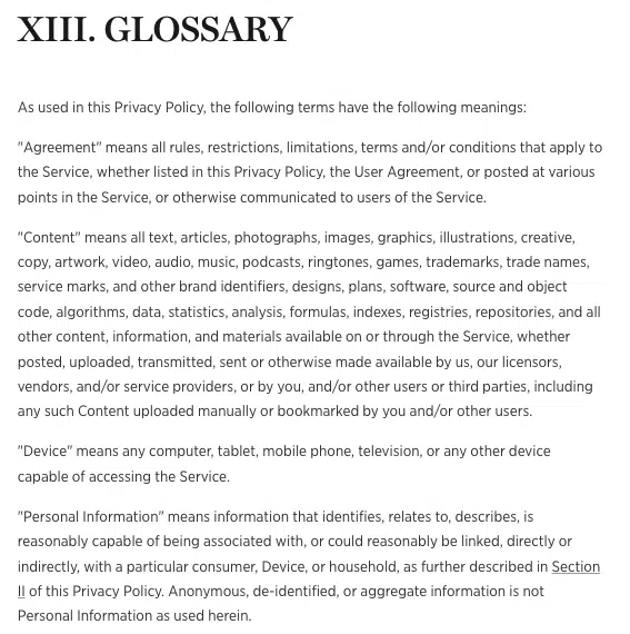 Vogue-Datenschutz-Vereinbarung