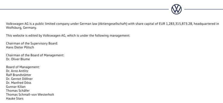 Volkswagen_Impressum