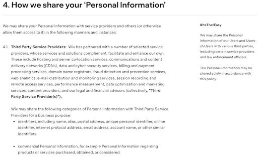 Wix-privacy-policy-Third-Parties