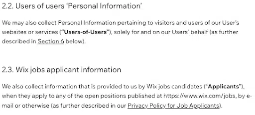 Wix-sensitive-personal-information-privacy-policy (en anglais)