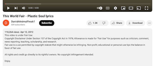 YouTube-music-video-fair-use-copyright-disclaimer