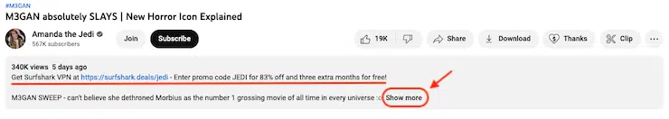YouTuber-Amanda-the-Jedi-FTC linee guida per l'approvazione-esclusione di responsabilità degli affiliati