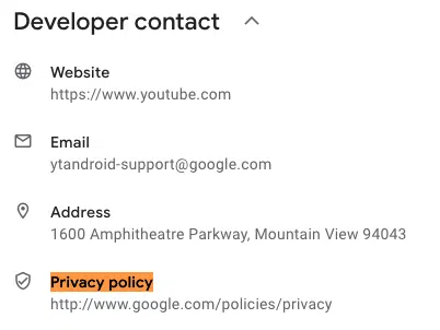 Youtube-privacy-policy-link-Google-Play
