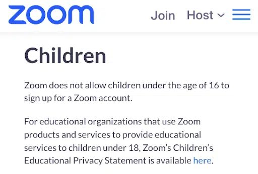 Zoom-Enfants - Droit à la vie privée