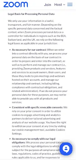 Zoom-android-privacy-policy