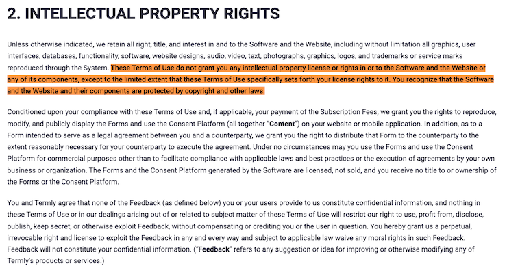 business-copyright-in-terms-and-conditions-intellectual-property-rights-clause