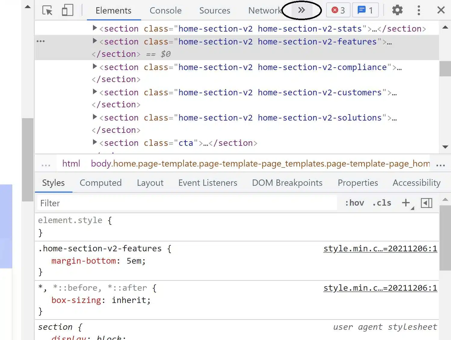 checking cookies in chrome&nbsp;- step 3.1