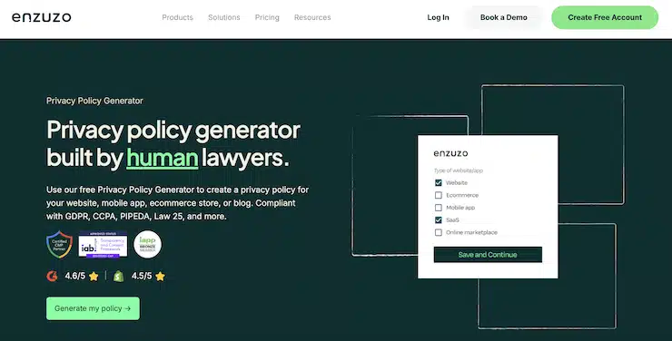 enzuzo-privacy-policy-generator