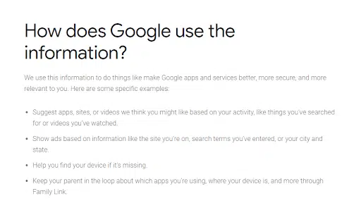 google family link child-friendly policy header image