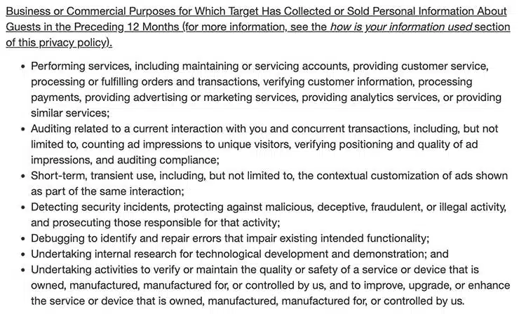 target-ccpa-privacy-policy-sample