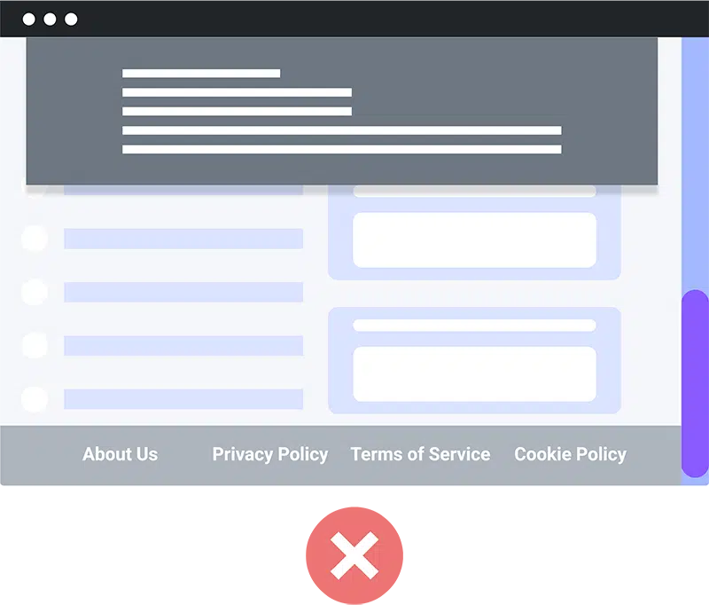 what a browsewrap agreement does not look like