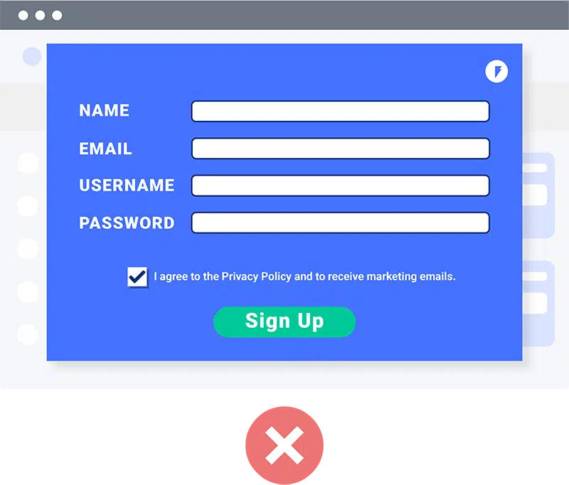 what a clickwrap agreement does not look like