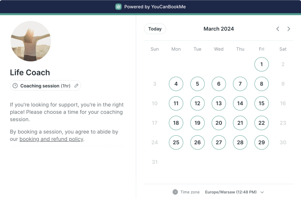 youcanbookme-booking-form-example